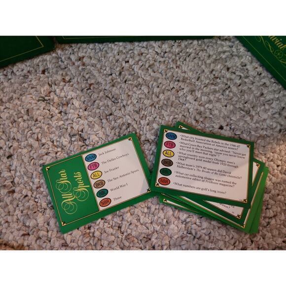 Vintage Trivial Pursuit All-Star Sports Edition Card Set - EUC - Complete - Picture 2 of 4